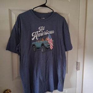 All American Graphic Tee - Blue Women's Short Sleeve